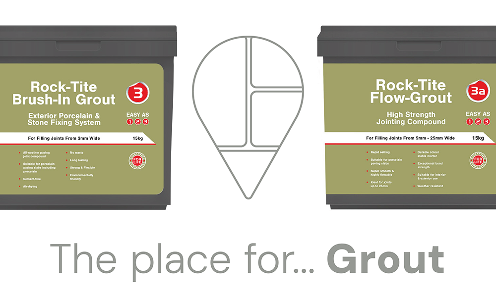The place for grout