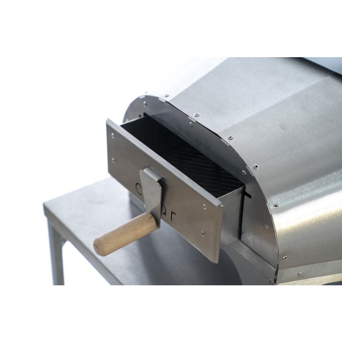 No.16 Stainless Steel Wood Fired Pizza Oven for 16" Pizzas with Thermometer by Char Outdoors