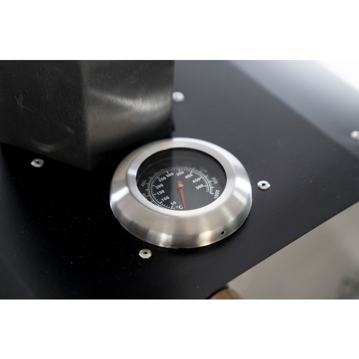 No.16 Stainless Steel Wood Fired Pizza Oven for 16" Pizzas with Thermometer by Char Outdoors