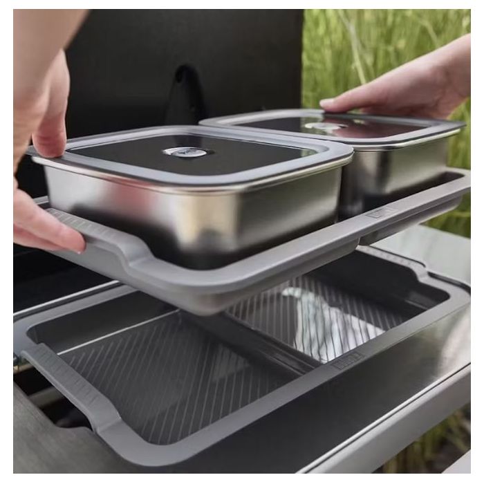 Weber Works Prep Containers Fits in Weber Works Serving Tray 3400260