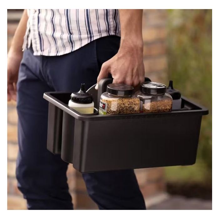 Weber Works Caddy with Tray Lid Compatible with SLATE 76 cm Premium Griddles 3400128