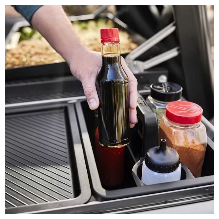 Weber Works Caddy with Tray Lid Compatible with SLATE 76 cm Premium Griddles 3400128