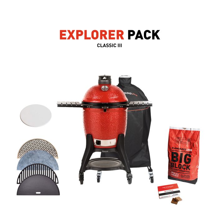 Kamado Joe Classic III Cart with Explorer Pack