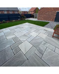 Kandla Grey 22mm Riven Sandstone Natural Stone Paving