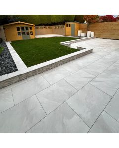 Slate Silver 900mm x 600mm x 20mm Porcelain Paving