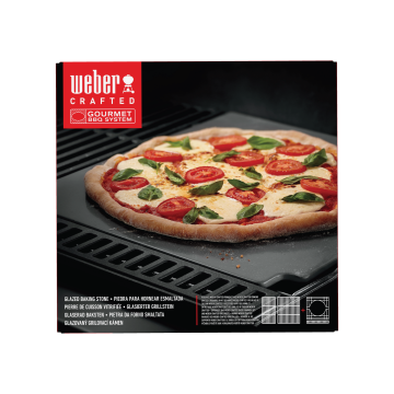 Weber Crafted Glazed Pizza Stone Square 7681