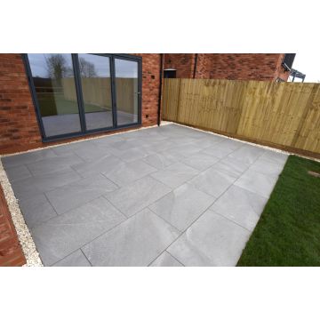 Burlingstone Gris 900mm x 600mm x 20mm Porcelain Paving
