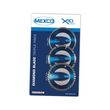 Mexco 115mm Diamond Blade Triple Pack