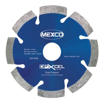 MEXCO 115mm Dual Purpose Abrasive XCEL Grade DPXCEL11522