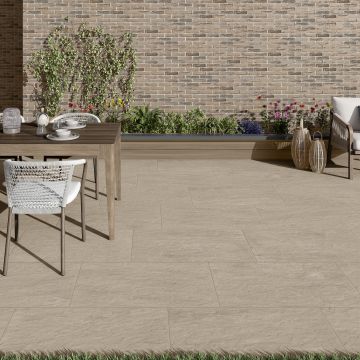 Sandstone Ivory 900mm x 600mm x 20mm Porcelain Paving