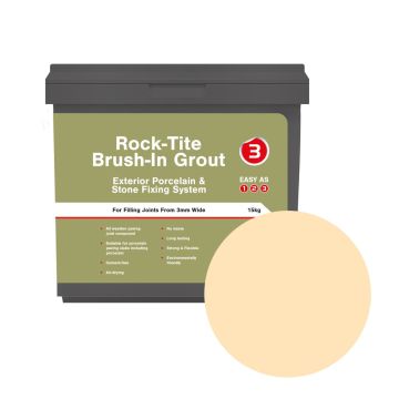 Rock-Tite Brush-In Grout Blanched Almond 15kg
