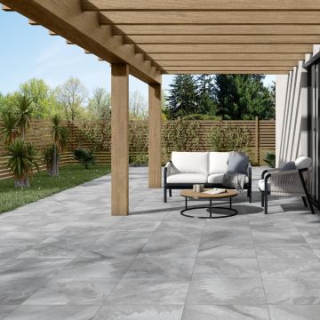 Slate Gris 600mm x 600mm x 20mm Porcelain Paving
