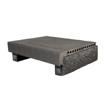 DuoDek Dark Grey L Edging Trim / Step Trim - 3.6m Length