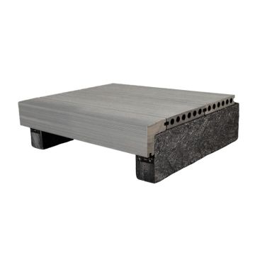 DuoDek Light Grey L Edging Trim / Step Trim - 3.6m Length