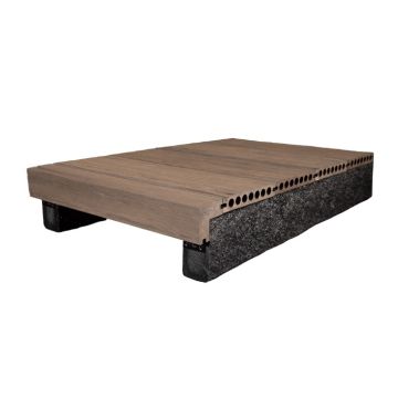 DriftDek Aged Oak L Edging Trim / Step Trim - 3.6m Length