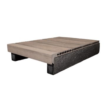 DriftDek Grey L Edging Trim / Step Trim - 3.6m Length