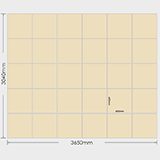 600x600 Grid Bond laying pattern