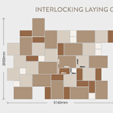 Interlock 15.22m² Project Pack laying pattern